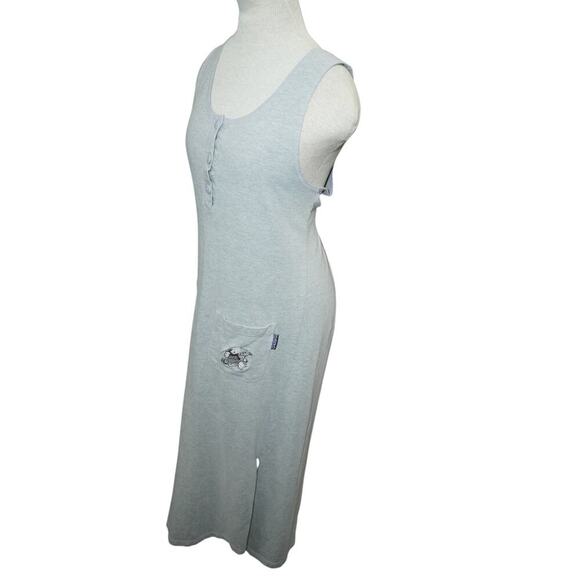 Disney Winnie the Pooh & Friends Gray Sleeveless Henley Lounge Dress Women’s M - Picture 5 of 7